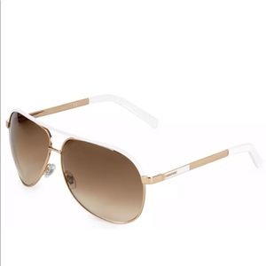 GUCCI Aviator GG1827S Gold Metal White Sunglasses